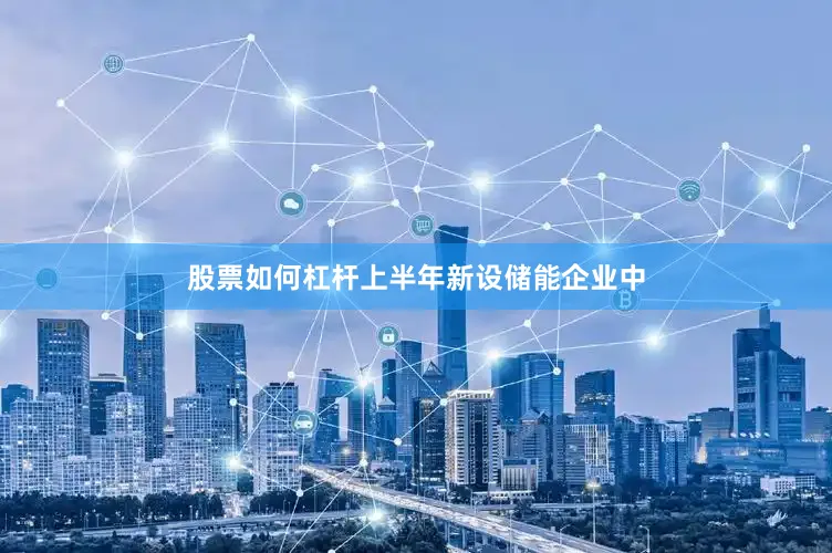 股票如何杠杆上半年新设储能企业中